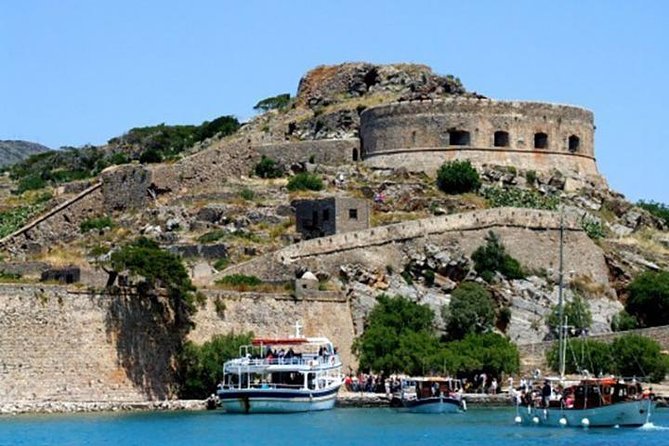 Spinalonga island fortress Crete boat excursion
